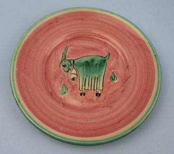 Bord Musa Roma Piatto Italy keramiek met decor van een geit beschikbaar voor biedingen