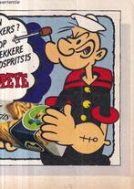 Retro reclame 1981 Nobo spaaractie Popeye strip stickers, Verzamelen, Ophalen of Verzenden