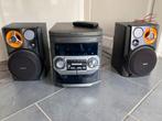Philips stereotoren met 2 boxen fw_c399 mini hifi system, Ophalen, Zo goed als nieuw, Philips