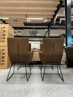 4 Nieuw Label van den Berg Donna Eetkamerstoel Leer Bruin, Montis Design on Stock eyye Pode Leolux, Bruin, Nieuw, Leer