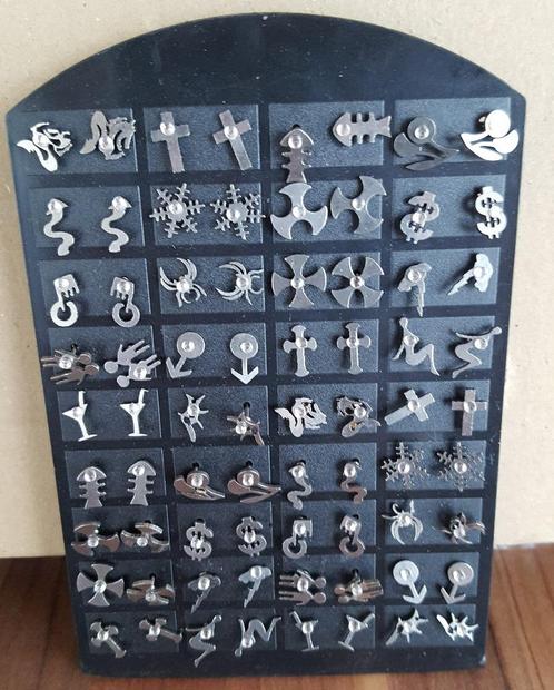36 paar RVS oorbellen, Sieraden, Tassen en Uiterlijk, Oorbellen, Nieuw, Knopjes of Stekers, Overige materialen, Zilver, Verzenden