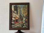 Een originele oude impressionist schilderij Montmartre, Ophalen of Verzenden