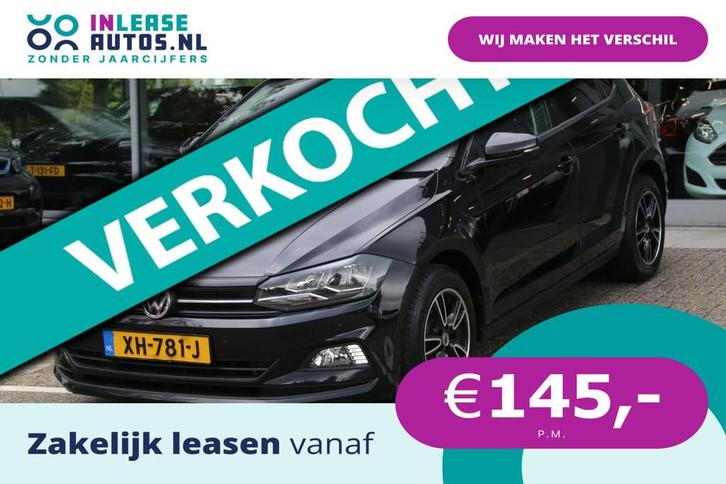 Volkswagen Polo 1.0 TSI Comfortline NL-AUTO NAP!, Auto's, Volkswagen, Bedrijf, Lease, Financial lease, Polo, ABS, Adaptive Cruise Control
