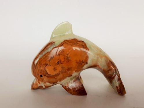 Dolfijn Onyx Natuursteen, Verzamelen, Dierenverzamelingen, Zo goed als nieuw, Beeldje of Figuurtje, Overige soorten, Ophalen of Verzenden