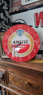 Amstel bier klok reclamebord bord mancave brouwerij, Ophalen of Verzenden, Gebruikt, Reclamebord