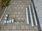 Aluminium afvoer rond 80 circa 3 m lang, Afvoer, Aluminium, Ophalen of Verzenden, Zo goed als nieuw