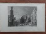 35 / Utrecht de Domtoren en kathedraal - gravure Terwen 1860, Antiek en Kunst, Ophalen of Verzenden