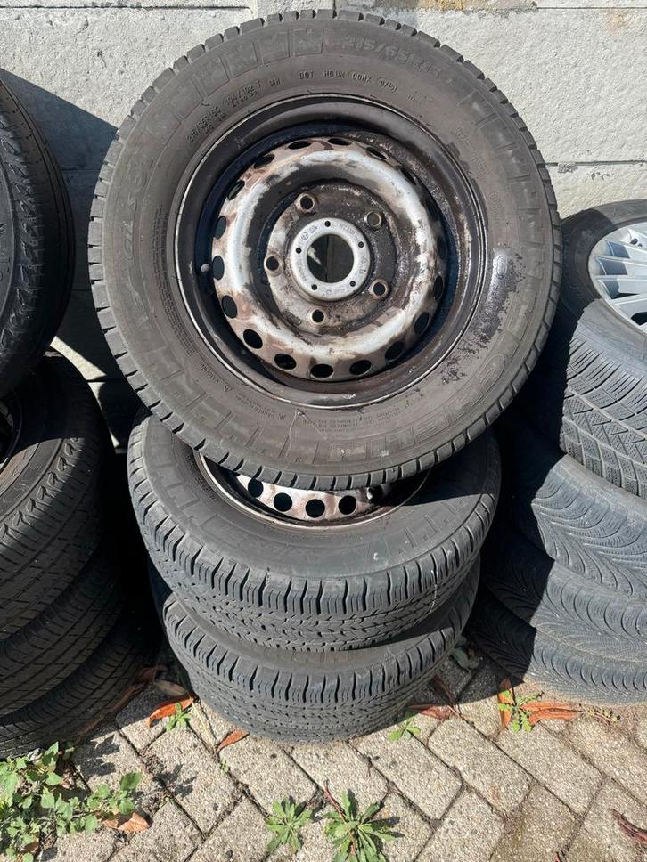 Ford Transit Custom Velgen+Zomerbanden (2 sets), Auto-onderdelen, Banden en Velgen, Banden en Velgen, Zomerbanden, 15 inch, 215 mm