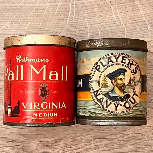 Lege blikjes sigaretten, Pall Mall leeg collecters item p/s, Verzamelen, Blikken, Zo goed als nieuw, Overige, Overige merken, Ophalen of Verzenden