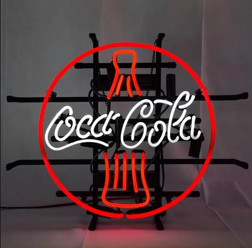 Coca Cola glas neon lamp / lichtreclame, Verzamelen, Merken en Reclamevoorwerpen, Nieuw, Lichtbak of (neon) lamp, Verzenden