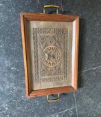 Antiek Houten Dienblad  erfenis met Houtsnijwerk, Ophalen of Verzenden