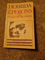 Derrida - Éperons: Les Styles de Nietzsche, Boeken, Ophalen of Verzenden, Gelezen, Cultuurfilosofie, Jacques Derrida