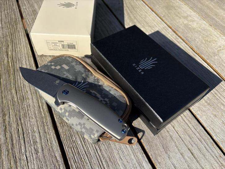 Kizer Gemini zakmes Ki3471, Caravans en Kamperen, Kampeergereedschap, Zo goed als nieuw, Ophalen of Verzenden