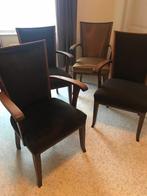 4 antieke stoelen - nieuwe bekleding en opgeknapt, Ophalen, Hout, Gebruikt, Bruin