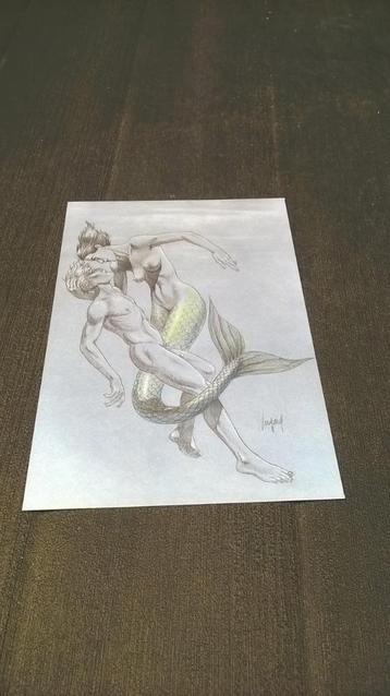 Postkaart André Juillard voor Galerie Champaka beschikbaar voor biedingen
