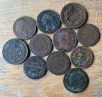 Kavel 11 oude munten Frankrijk Sol, Centimes en Decimes, Ophalen of Verzenden, Frankrijk, Setje