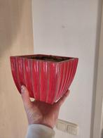 Rode Bloempot - Vierkant, Ophalen, Gebruikt, Vierkant, Tuin