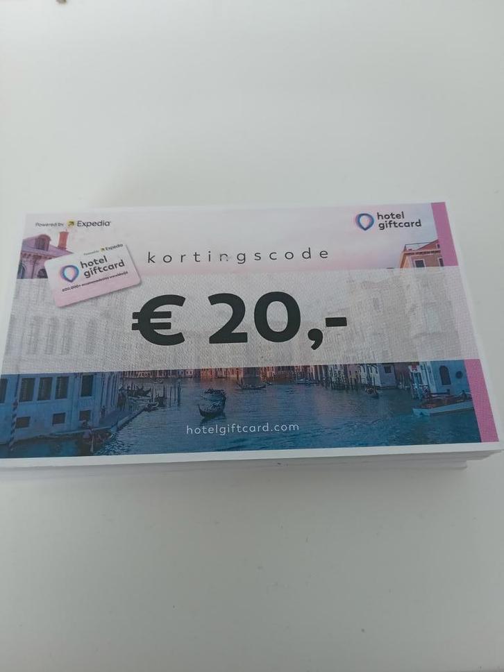 Hotel giftcard kortingsbonnen partij, Tickets en Kaartjes, Kortingen en Cadeaubonnen, Drie personen of meer, Overige typen, Kortingsbon