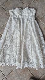 Trouwjurk met parels - Prachtige bruidsjurk, Maat 38/40 (M), Wit, Ophalen of Verzenden, Zo goed als nieuw