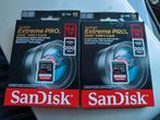 Nieuwe Sandisk extreme pro 64 en 128 GB, Audio, Tv en Foto, Ophalen of Verzenden, Fotocamera, Zo goed als nieuw, 128 GB