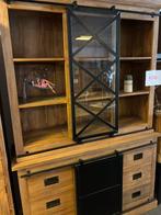 Buffetkast nieuw!! Teak hout massief uitverkoop !, Ophalen, 100 tot 150 cm, 200 cm of meer, Nieuw