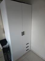 Kleerkast wit, Huis en Inrichting, Kasten | Kledingkasten, Ophalen, 50 tot 100 cm, Zo goed als nieuw, Minder dan 100 cm