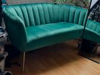 Bank Amy 2-zits Velvet Groen – Als Nieuw! Van Giga Meubel, Ophalen, Overige materialen, Minder dan 75 cm, Tweepersoons