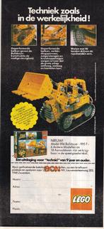 Retro reclame 1978 Lego technic model 856 bulldozer, Overige typen, Ophalen of Verzenden