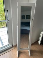 Sieradenkast (wit) met spiegel, Huis en Inrichting, Woonaccessoires | Spiegels, Ophalen, Minder dan 50 cm, Zo goed als nieuw, Minder dan 100 cm