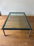 Lc10 glazen salontafel le corbusier lang, Ophalen, 100 tot 150 cm, 50 tot 100 cm, Zo goed als nieuw