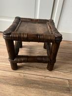 Manou bijzettafeltje  of krukje vierkant vintage, Huis en Inrichting, Minder dan 55 cm, Vierkant, Ophalen of Verzenden, Zo goed als nieuw