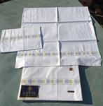Vintage *nieuw* beddengoed sierrand 2x laken 2x sloop (A24), Ophalen of Verzenden, Nieuw, Tweepersoons