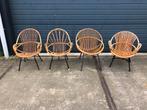 Rotan stoelen €57,50 p/s vintage retro bamboe rattan 50-60, Verzamelen, Ophalen of Verzenden