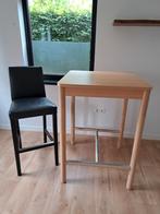 Nette bartafel ikea rönninge met ikea leren barkruk, 1 kruk, Ophalen, Gebruikt