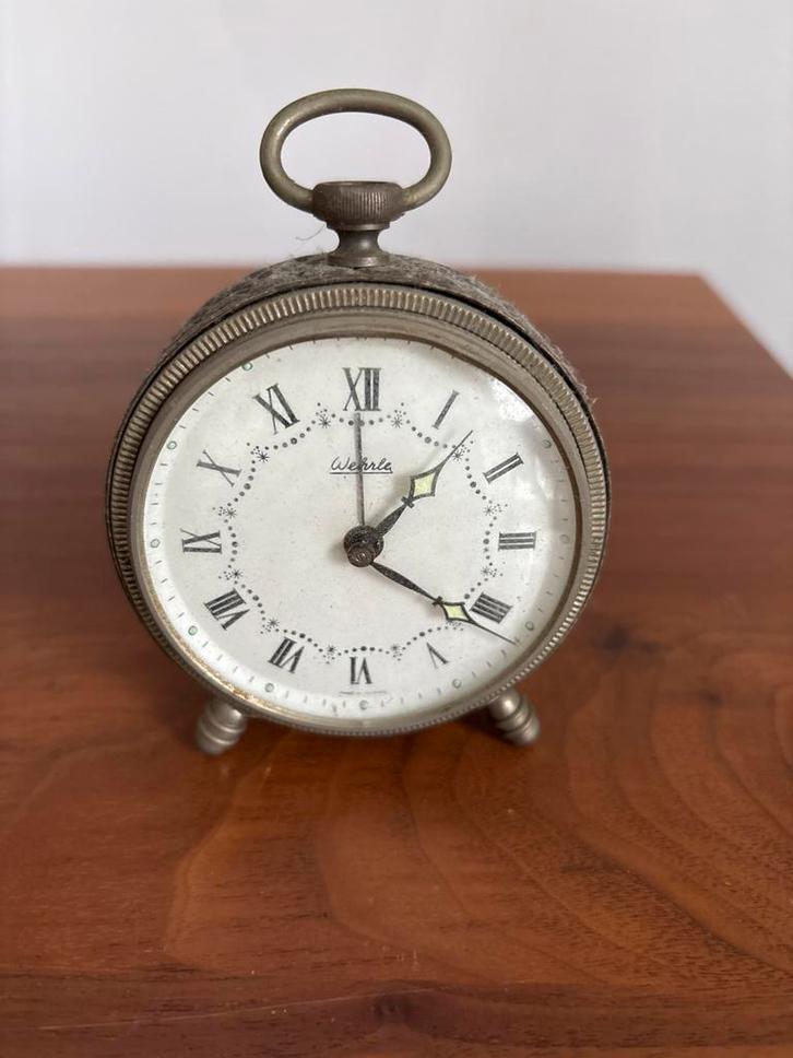 Vintage Wehrle Wekker, Antiek en Kunst, Antiek | Klokken, Ophalen of Verzenden