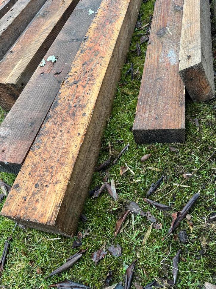 balken diversen, Tuin en Terras, Palen, Balken en Planken, Zo goed als nieuw, Balken, 250 cm of meer, Ophalen