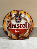 Mancave Bar Café Wanddecoratie metalen bordje Amstel bier, Ophalen of Verzenden, Zo goed als nieuw, Reclamebord, Plaat of Schild