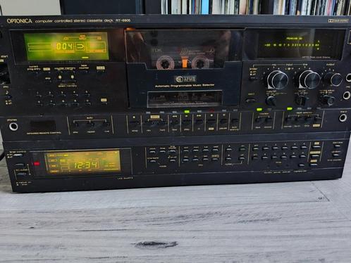 Sharp Optonica RT-6905 4 kops cassettedeck (USA versie), Audio, Tv en Foto, Cassettedecks, Enkel, Overige merken, Tiptoetsen, Ophalen of Verzenden