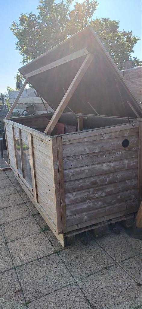 tuinkast groot!!, Tuin en Terras, Bergingen en Tuinkasten, Gebruikt, Hout, Ophalen