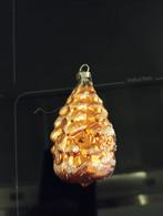 Antieke glazen kerstbal kerstboom oranje, Diversen, Kerst, Ophalen