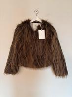 Faux fur jacket nukus S, Bruin, Ophalen of Verzenden, Zo goed als nieuw, Maat 36 (S)