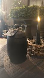 Sobere oud houten voorraad pot, Ophalen of Verzenden