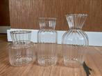 Glazen vaasjes, Overige kleuren, Ophalen of Verzenden, Minder dan 50 cm, Glas