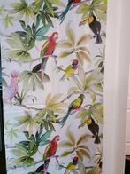 Gordijn met tropische print, Rood, 100 tot 150 cm, 200 cm of meer, Ophalen of Verzenden