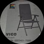 Kettler Vigo Standenstoel - 4 stuks Antracietgrijs, Tuin en Terras, Ophalen, Gebruikt, Metaal, Verstelbaar