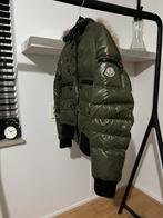 Moncler jas met bond leger groen, Groen, Gedragen, Maat 34 (XS) of kleiner, Ophalen of Verzenden