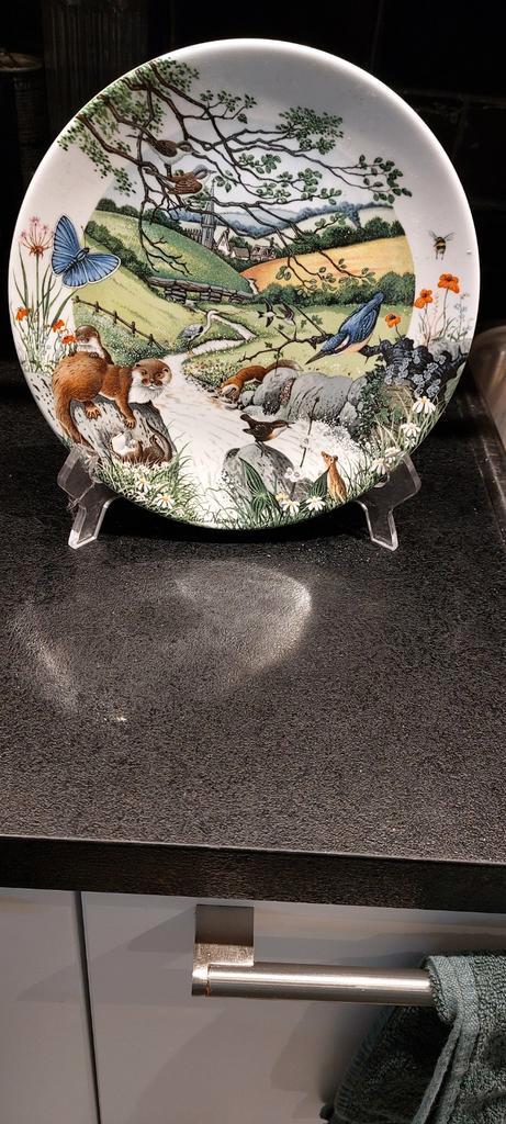 Wedgwood 'The Babbling Brook' Bord, Antiek en Kunst, Antiek | Wandborden en Tegels, Ophalen