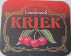 Bierviltje Lindemans kriek, Verzamelen, Biermerken, Ophalen of Verzenden, Zo goed als nieuw, Viltje(s), Overige merken