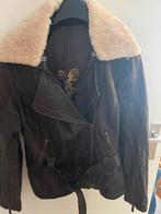 Trasmission leren piloot jas maat s/m, Ophalen of Verzenden, Zo goed als nieuw, Maat 36 (S), Bruin