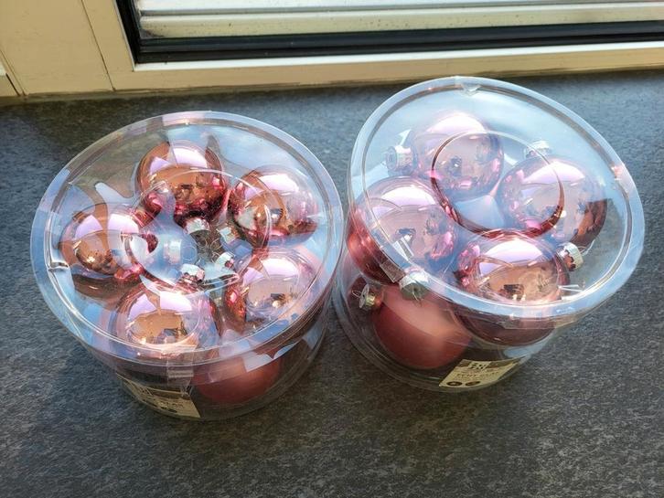Roze kerstballen, Diversen, Kerst, Zo goed als nieuw, Ophalen